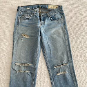 Rag & Bone Ripped Jeans Size 24